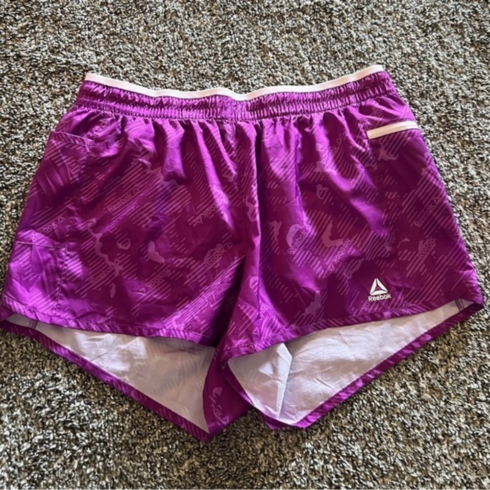 Reebok Women's Vibrant Purple Athletic Shorts